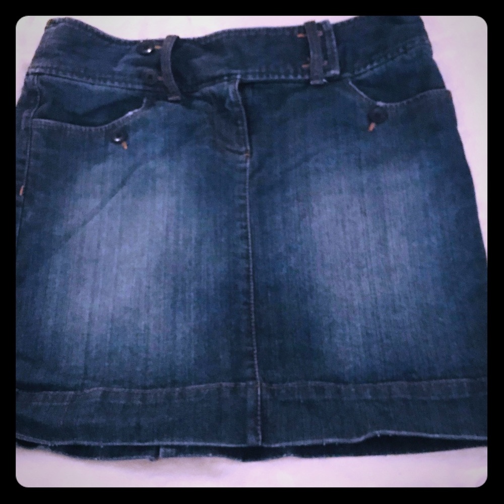 The Loft mini denim skirt
